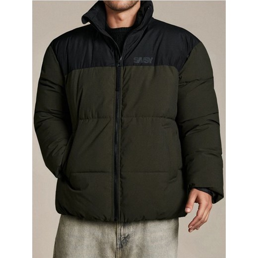 Sinsay - Pikowana kurtka puffer - khaki ze sklepu Sinsay w kategorii Kurtki męskie - zdjęcie 186725314