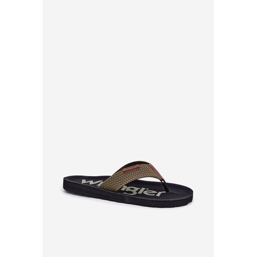 Męskie Klapki Zielone WRANGLER ZANE FLIPFLOP MEN LOW 20251044.57B ze sklepu ZAZOO w kategorii Klapki męskie - zdjęcie 186728722