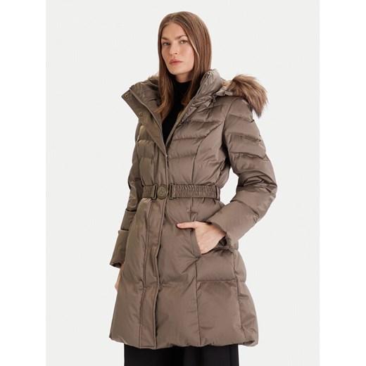 Guess Płaszcz zimowy W5BL30 W2802 Beżowy Regular Fit ze sklepu MODIVO w kategorii Płaszcze damskie - zdjęcie 186729363