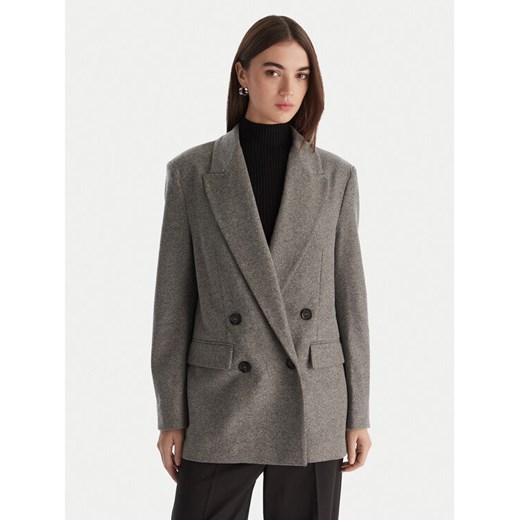 PINKO Marynarka Amora Giacca 106099 A2ZU Szary Regular Fit ze sklepu MODIVO w kategorii Marynarki damskie - zdjęcie 186729381