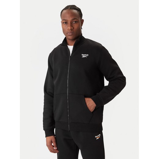Reebok Bluza Wrenleigh Track Top RK25144CCM Czarny Regular Fit ze sklepu MODIVO w kategorii Bluzy męskie - zdjęcie 186729393
