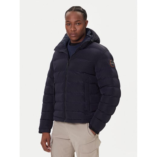 Napapijri Kurtka zimowa A-Terez NP0A88TG Granatowy Regular Fit ze sklepu MODIVO w kategorii Kurtki męskie - zdjęcie 186729403