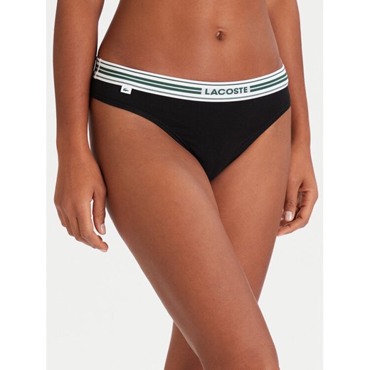 Lacoste Stringi 8F5198 Czarny ze sklepu MODIVO w kategorii Majtki damskie - zdjęcie 186729420