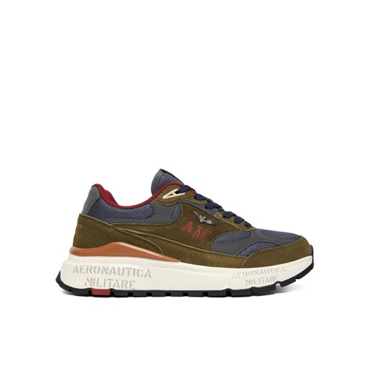 Aeronautica Militare Sneakersy 252SC0318UCT04248 Zielony ze sklepu MODIVO w kategorii Buty sportowe męskie - zdjęcie 186729444