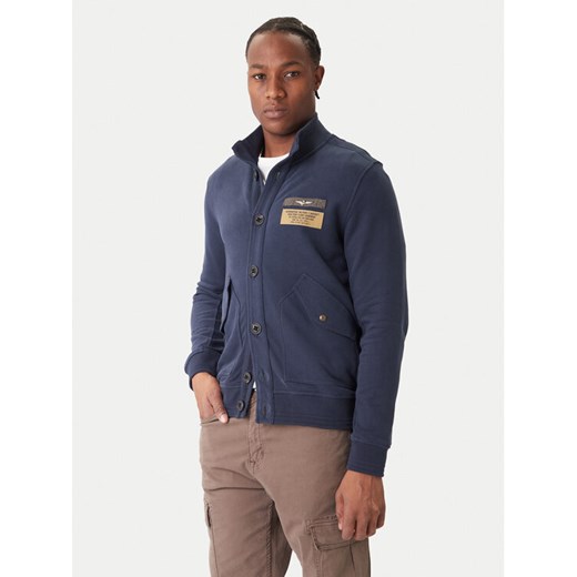 Aeronautica Militare Bluza 252FE2072UF00669 Granatowy Regular Fit ze sklepu MODIVO w kategorii Bluzy męskie - zdjęcie 186729482