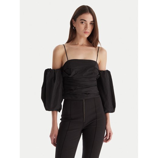 PINKO Bluzka Taffeta 105552 Y3LE Czarny Regular Fit ze sklepu MODIVO w kategorii Bluzki damskie - zdjęcie 186729484