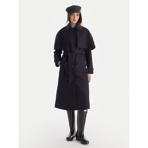 Hunter Trencz Keltie HARW0014251 Granatowy Regular Fit ze sklepu MODIVO w kategorii Płaszcze damskie - zdjęcie 186729503