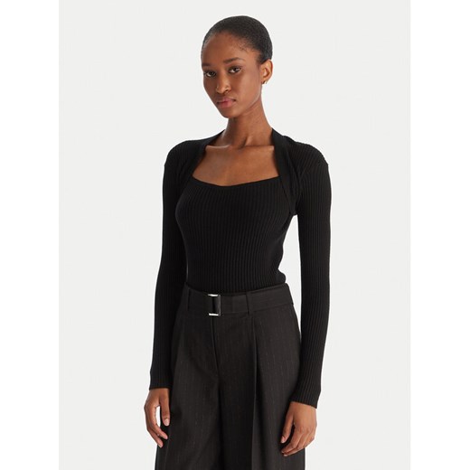 ACCESS FASHION Sweter 54-8048 Czarny Slim Fit ze sklepu MODIVO w kategorii Swetry damskie - zdjęcie 186729542