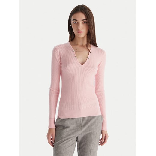 Patrizia Pepe Sweter 2K0331/K7S0-M555 Różowy Regular Fit ze sklepu MODIVO w kategorii Swetry damskie - zdjęcie 186729550