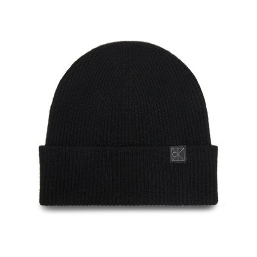 Calvin Klein Czapka Emblem LV04D8013G Czarny ze sklepu MODIVO w kategorii Czapki zimowe damskie - zdjęcie 186732393