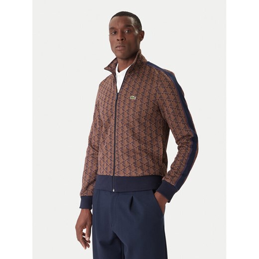 Lacoste Bluza SH1368 Brązowy Regular Fit ze sklepu MODIVO w kategorii Bluzy męskie - zdjęcie 186732413