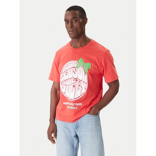 Jack&Jones T-Shirt Holiday Cartoon 12287550 Czerwony Relaxed Fit ze sklepu MODIVO w kategorii T-shirty męskie - zdjęcie 186732421