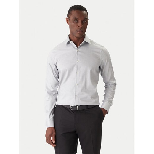 Calvin Klein Koszula LV019EU057 Niebieski Slim Fit ze sklepu MODIVO w kategorii Koszule męskie - zdjęcie 186732433