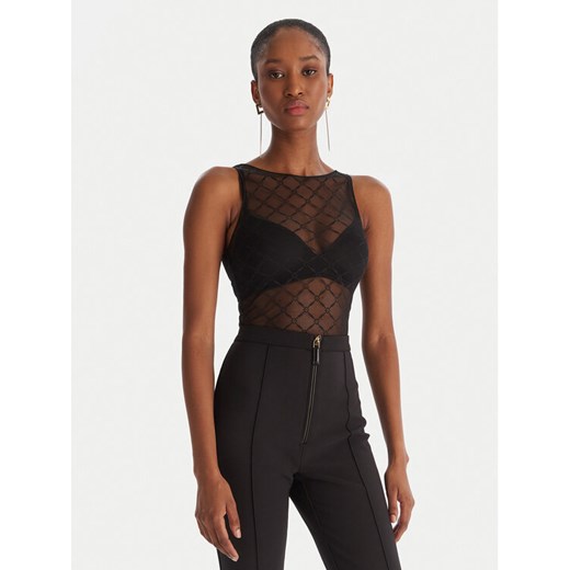 Elisabetta Franchi Body BO-020-51E2-V150 Czarny Slim Fit ze sklepu MODIVO w kategorii Bluzki damskie - zdjęcie 186732440