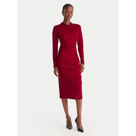 ACCESS FASHION Sukienka koktajlowa 54-3040-225 Czerwony Slim Fit ze sklepu MODIVO w kategorii Sukienki - zdjęcie 186732503
