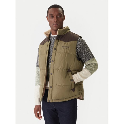 Mustang Kamizelka Dublin 1016901 Zielony Regular Fit ze sklepu MODIVO w kategorii Kamizelki męskie - zdjęcie 186732514