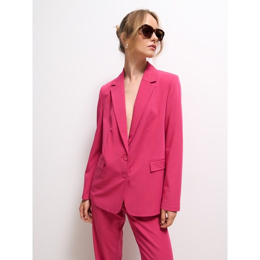 Mohito - Marynarka regular - różowy ze sklepu Mohito w kategorii Marynarki damskie - zdjęcie 186734141