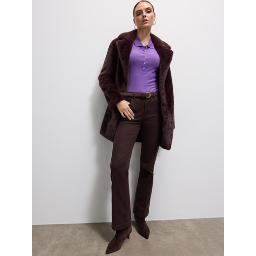 Mohito - Sztuczne futro - ciemnobrązowy Mohito 38 Mohito