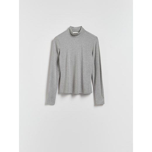 Reserved - Longsleeve z modalu - jasnoszary Reserved S Reserved