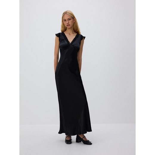 Reserved - Sukienka z wiskozy - czarny - id: 530FB-99X - marki Reserved - 186734630 Reserved - Sukienka z wiskozy - czarny ze sklepu Reserved w kategorii Sukienki - zdjęcie 186734630