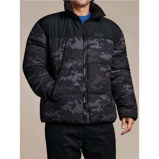 Sinsay - Pikowana kurtka puffer - czarny Sinsay 3XL Sinsay