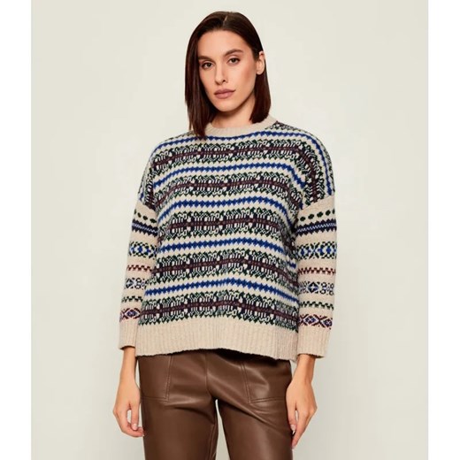 Weekend MaxMara Wełniany sweter | Loose fit ze sklepu Gomez Fashion Store w kategorii Swetry damskie - zdjęcie 186737960