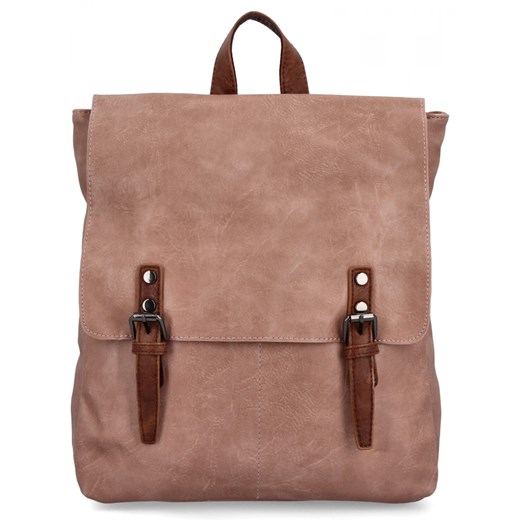 Plecak Damski w Stylu Vintage firmy Herisson 17B336 Brudny Róż ze sklepu PaniTorbalska w kategorii Plecaki - zdjęcie 186738424