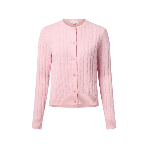 brookshire Wełniany kardigan damski Kobiety Wełna różowy jednolity ze sklepu vangraaf w kategorii Swetry damskie - zdjęcie 186738523