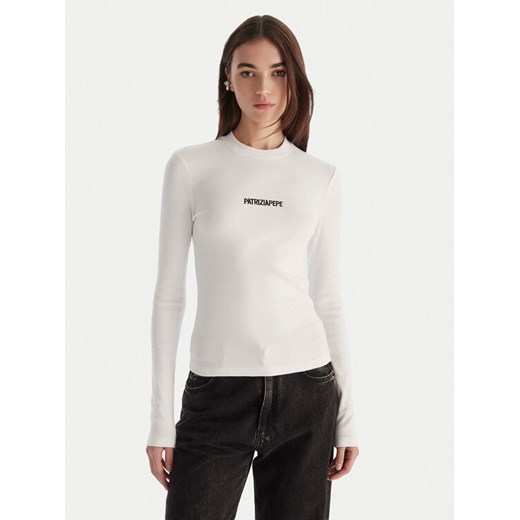 Patrizia Pepe Bluzka 2M4512/J355-W103 Biały Regular Fit ze sklepu MODIVO w kategorii Bluzki damskie - zdjęcie 186740944