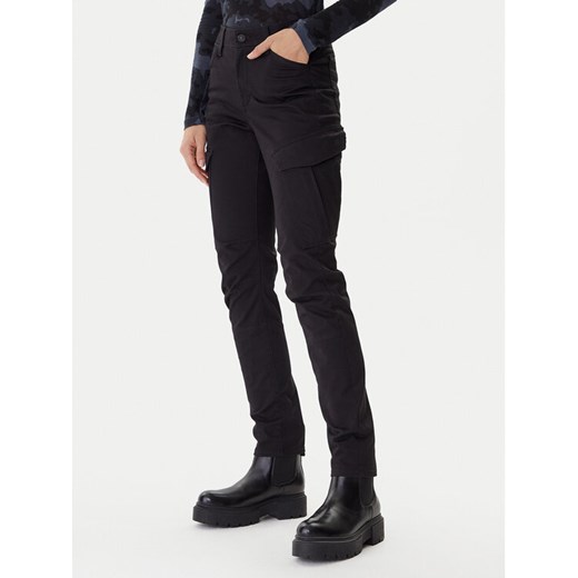 G-Star Raw Spodnie materiałowe Cargo D27017-5126 Czarny Slim Fit ze sklepu MODIVO w kategorii Spodnie damskie - zdjęcie 186740971