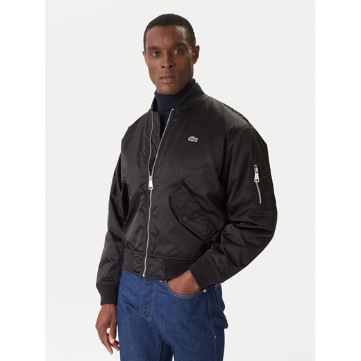 Lacoste Kurtka bomber BH2899 Czarny Regular Fit ze sklepu MODIVO w kategorii Kurtki męskie - zdjęcie 186741000