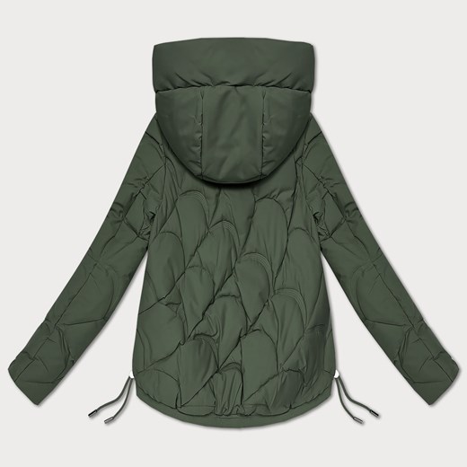 Przejściowa pikowana kurtka damska z kapturem S'West khaki (B8297-11) Goodlookin.pl M (38) goodlookin.pl