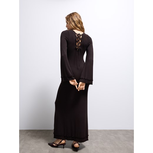 Mohito - Czekoladowa sukienka maxi - ciemnobrązowy ze sklepu Mohito w kategorii Sukienki - zdjęcie 186741503