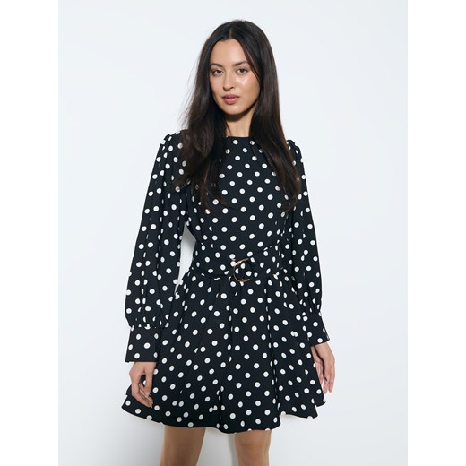 Mohito - Sukienka mini w groszki - czarny ze sklepu Mohito w kategorii Sukienki - zdjęcie 186741534