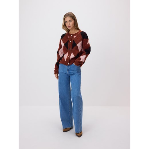 Reserved - Sweter w romby - wielobarwny ze sklepu Reserved w kategorii Swetry damskie - zdjęcie 186742440