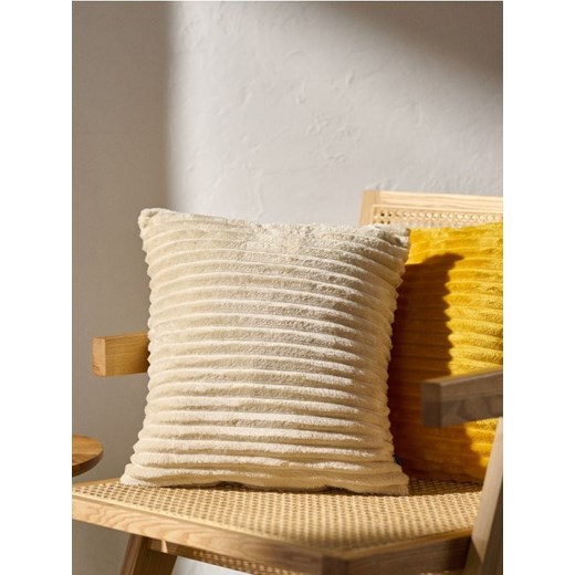 Sinsay - Poszewka na poduszkę - beżowy ze sklepu Sinsay w kategorii Poszewki na poduszki - zdjęcie 186744031