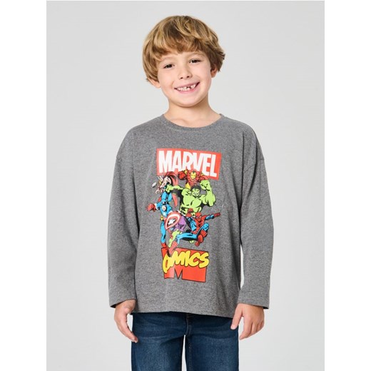 Sinsay - Koszulka z długimi rękawami Avengers - szary Sinsay 104 (3-4 l) Sinsay