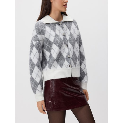 Reserved - Wzorzysty kardigan oversize - wielobarwny ze sklepu Reserved w kategorii Swetry damskie - zdjęcie 186745222