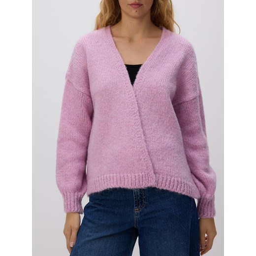 Reserved - Kardigan z dodatkiem wełny - różowy ze sklepu Reserved w kategorii Swetry damskie - zdjęcie 186745293