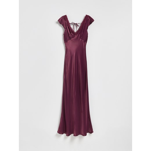 Reserved - Sukienka z wiskozy - fioletowy ze sklepu Reserved w kategorii Sukienki - zdjęcie 186745323