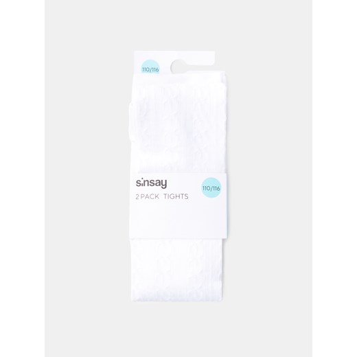 Sinsay - Rajstopy 2 pack - wielobarwny Sinsay 110/116 (4-6 l) Sinsay