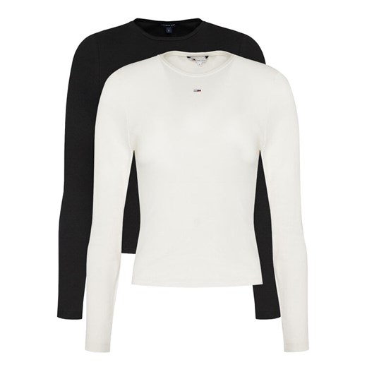 Tommy Jeans Komplet 2 bluzek Essential DW0DW17716 Kolorowy Slim Fit ze sklepu MODIVO w kategorii Bluzki damskie - zdjęcie 186746502