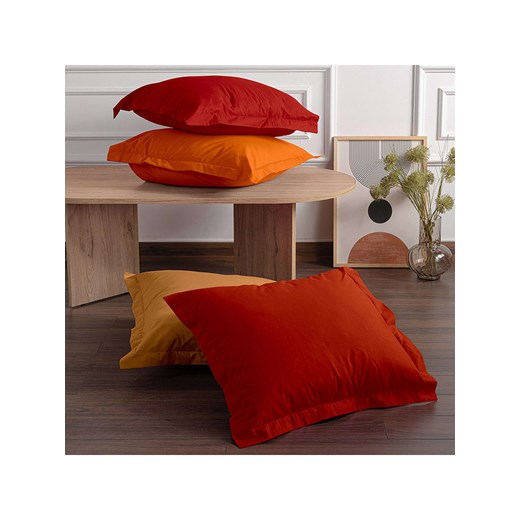 Colourful Cotton Poszewki renforcè (2 szt.) w kolorze jasnoczerwonym na poduszkę Colourful Cotton 50x70 cm Limango Polska okazyjna cena