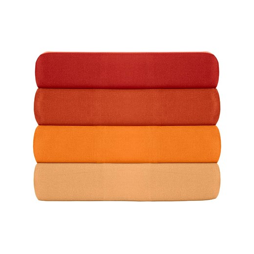 Colourful Cotton Poszewki renforcè (2 szt.) w kolorze jasnoczerwonym na poduszkę Colourful Cotton 50x70 cm Limango Polska promocja