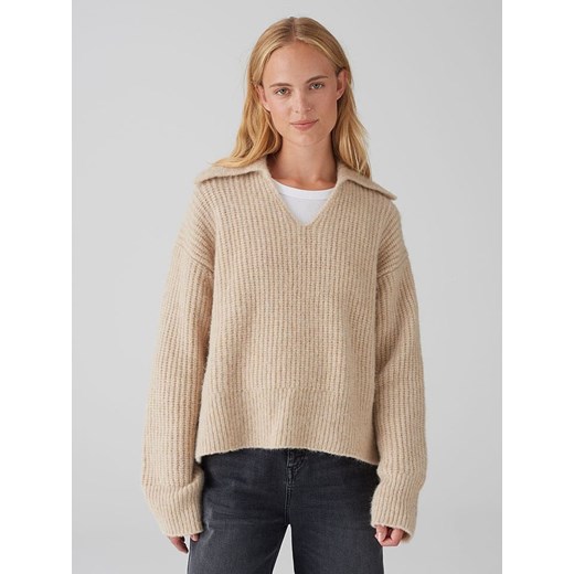 OPUS Sweter w kolorze beżowym ze sklepu Limango Polska w kategorii Swetry damskie - zdjęcie 186747792