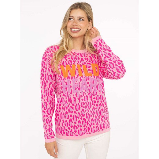 Zwillingsherz Sweter w kolorze różowym Zwillingsherz L/XL wyprzedaż Limango Polska
