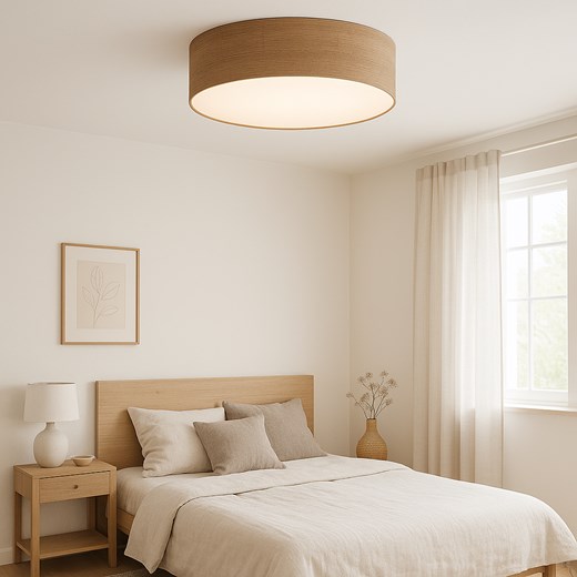 Nowoczesny plafon sufitowy do sypialni DUBAJ ECO fi - 60 cm z abażurem - id: 6257 - marki Ciekot Partners Sp. Z O. O. - 186748572 Nowoczesny plafon sufitowy do sypialni DUBAJ ECO fi - 60 cm z abażurem ze sklepu Lysne w kategorii Lampy sufitowe - zdjęcie 186748572