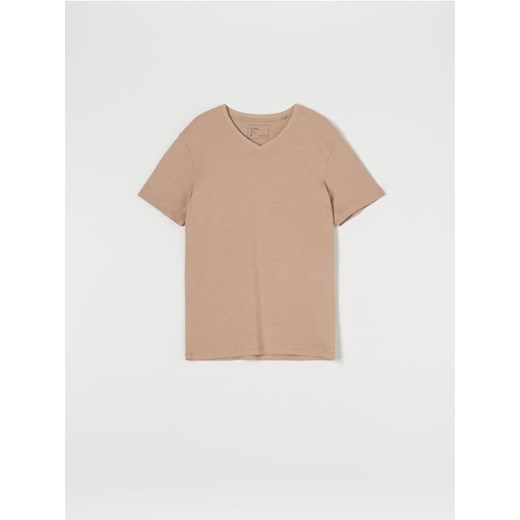 Sinsay - Koszulka - beżowy ze sklepu Sinsay w kategorii T-shirty męskie - zdjęcie 186748890