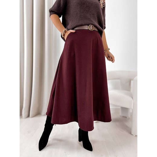 spódnica tove bordowa one size ze sklepu UBRA w kategorii Spódnice - zdjęcie 186749724