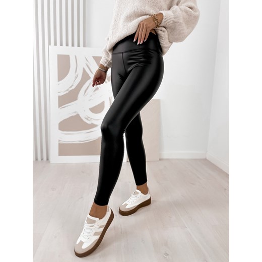 legginsy cesillo czarne l/xl ze sklepu UBRA w kategorii Spodnie damskie - zdjęcie 186749800